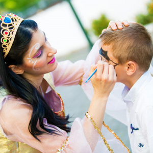 face painting σε βάπτιση