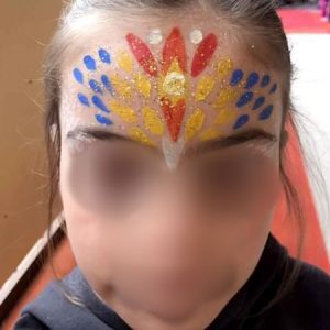 face painting ινδιάνα