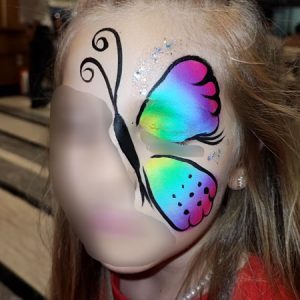 face painting πεταλούδα